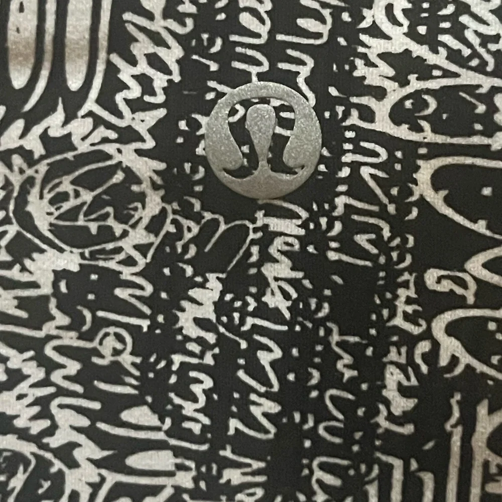 🍋 LIKE NEW Lululemon Wunder Train 25” - Tear It Up Alpine White/Black - Sz 6 - Picture 6 of 14